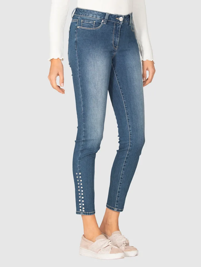 Jeans med nitar med nitar AMY VERMONT Blue stone