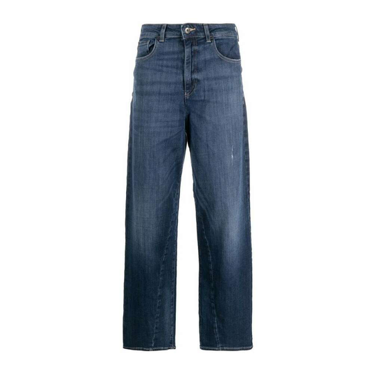Emporio Armani - Boyfriend Jeans - Blå - Dam - Storlek: W27,W28,W29,W31,W25,W30,W32,W26