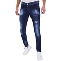 Stuprörsjeans True Rise Slim Fit Slitna Jeans D