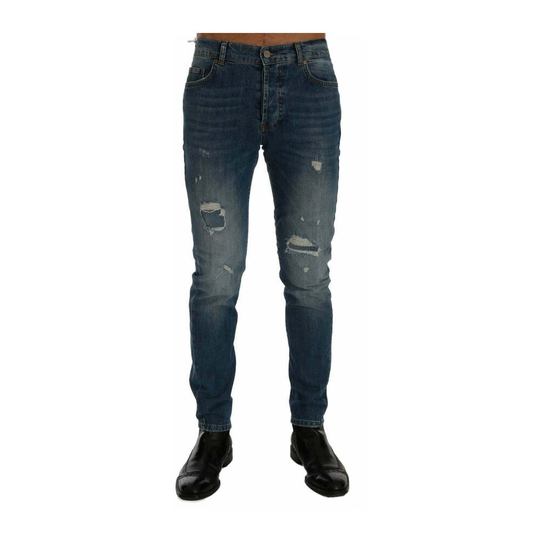 Frankie Morello - Jeans - Blå - Herr - Storlek: W40,W33,W38,W34,W36