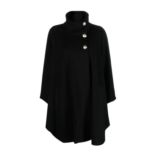 Patrizia Pepe - Capes och Ponchos - Svart - Dam - Storlek: S,Xs