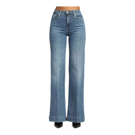 7 For All Mankind - Flare Jeans - Blå - Dam - Storlek: W27,W26,W28,W25