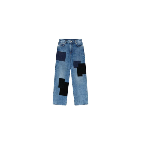 Leon & Harper - Boyfriend Jeans - Blå - Dam - Storlek: L,M,S,Xs