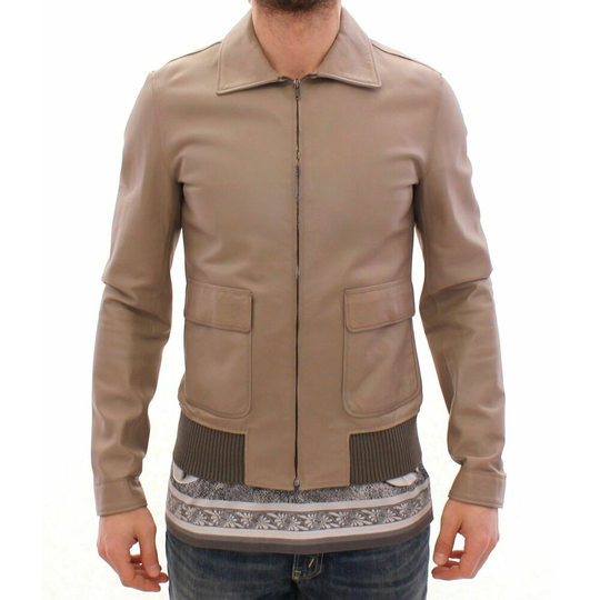 Dolce & Gabbana - Skinnjackor - Beige - Herr - Storlek: XL