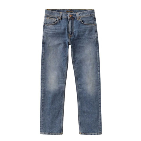 Nudie Jeans - Straight - Blå - Herr - Storlek: W34 L32