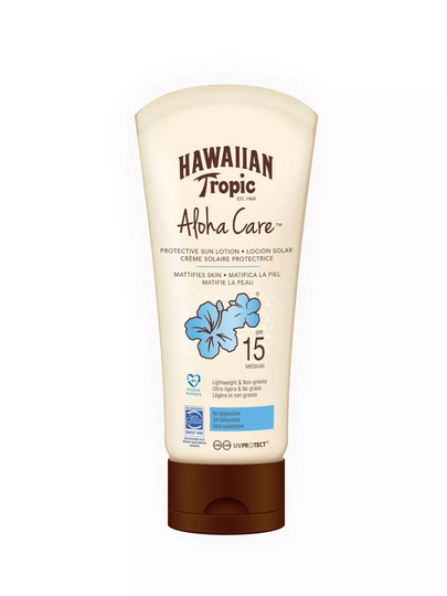 Hawaiian Tropic - Solkräm - Clear - Aloha Care SPF15 180 ml - Solskydd