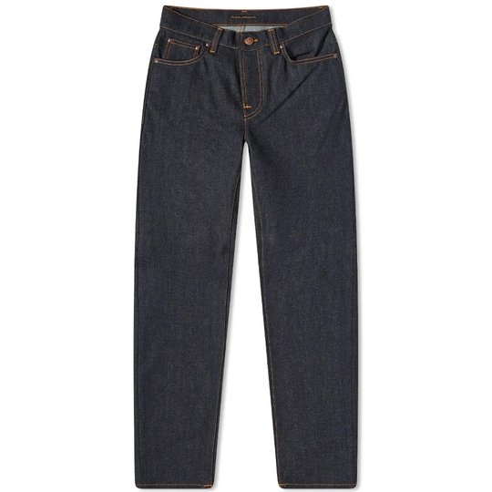 Nudie Jeans - Straight - Blå - Herr - Storlek: W33,W30