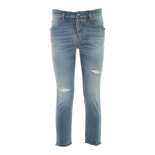 Dsquared2 - Skinny Jeans - Blå - Dam - Storlek: S