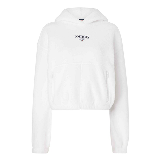 Tommy Jeans - Hoodies - Vit - Dam - Storlek: M,S,Xs,2Xs
