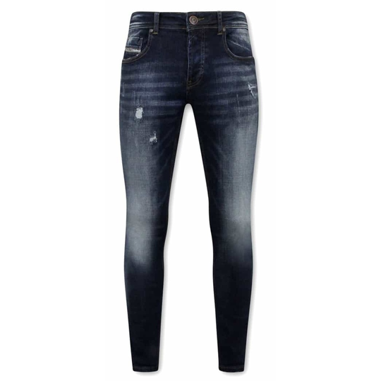 True Rise - Skinny Jeans - Blå - Herr - Storlek: W33,W38,W32,W30,W31,W29