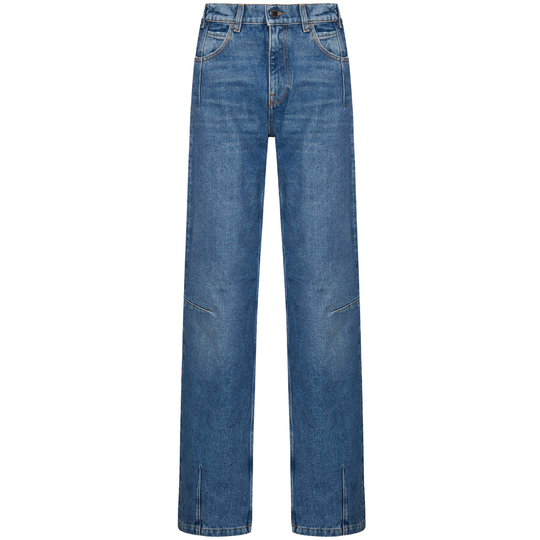 Darkpark - Boyfriend Jeans - Blå - Dam - Storlek: W25,W27,W26