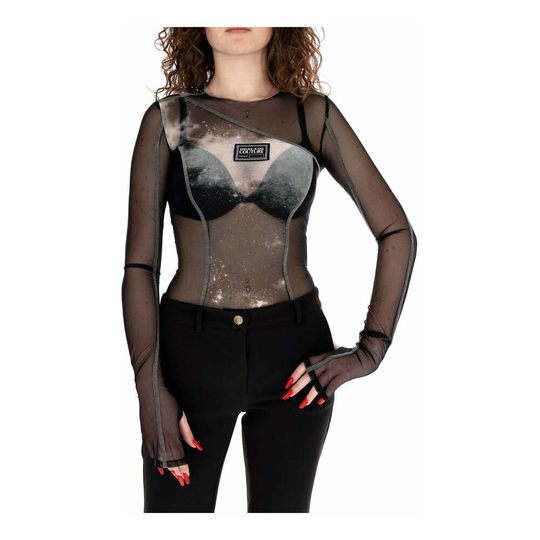 Versace Jeans Couture - Blusar - Svart - Dam - Storlek: M,S,Xs