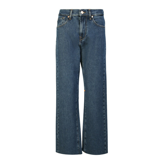 7 For All Mankind - Boyfriend Jeans - Blå - Dam - Storlek: W25,W28,W24