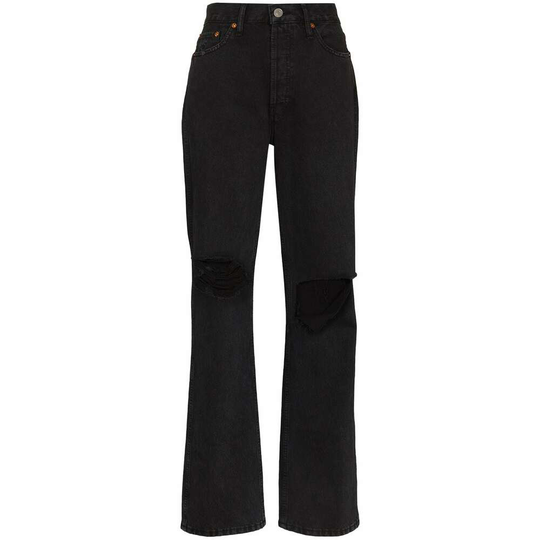 Re/Done - Flare Jeans - Svart - Dam - Storlek: W26,W25,W28,W27