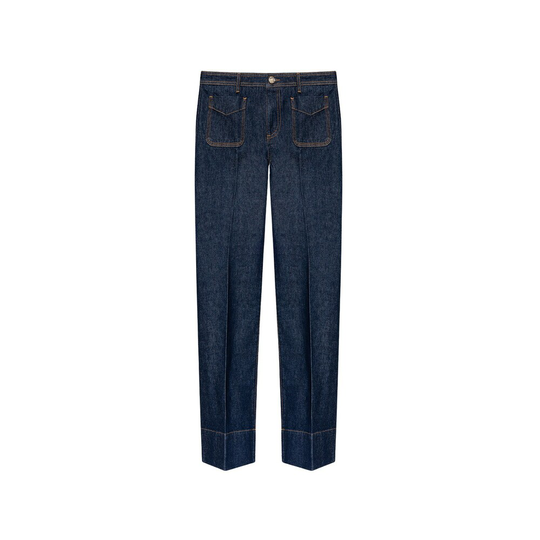 Wales Bonner - Flare Jeans - Blå - Dam - Storlek: W28,W24,W30