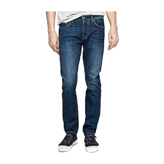 Pepe Jeans - Straight - Blå - Herr - Storlek: W36 L32