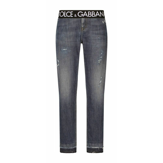 Dolce & Gabbana - Jeans - Grå - Dam - Storlek: S