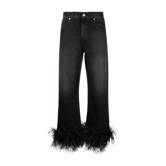 Valentino - Boyfriend Jeans - Svart - Dam - Storlek: W26,W27