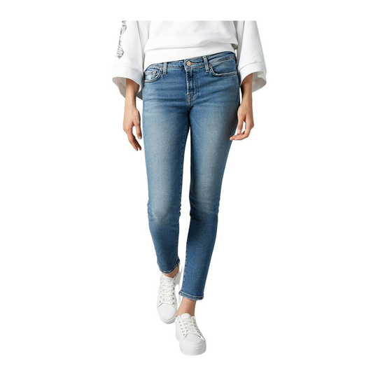 7 For All Mankind - Jeans - Blå - Dam - Storlek: W25