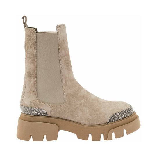 Brunello Cucinelli - Jodhpurs - Beige - Dam - Storlek: 40 EU