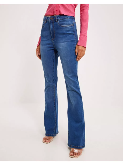 Noisy May Nmsallie Hw Flare Jeans VI021MB Noo Bootcut jeans Medium Blue Denim
