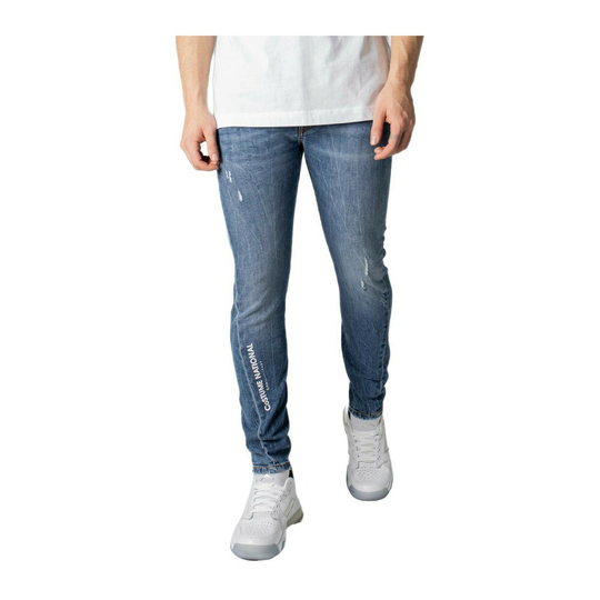 Costume National - Jeans - Blå - Herr - Storlek: W34,W35,W36