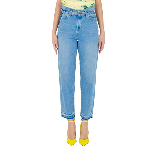 Pinko - Boyfriend Jeans - Blå - Dam - Storlek: W28