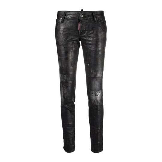 Dsquared2 - Skinny Jeans - Svart - Dam - Storlek: 2Xs,3Xs