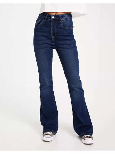Denim Project Dpwcaro Flared Jeans Flare jeans Dark Blue