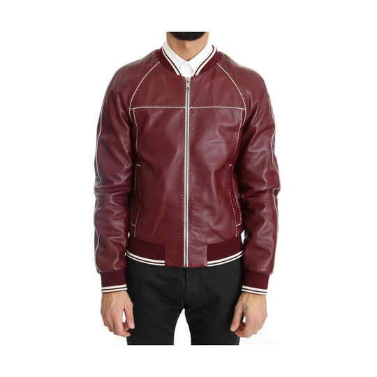 Dolce & Gabbana - Skinnjackor - Röd - Herr - Storlek: S