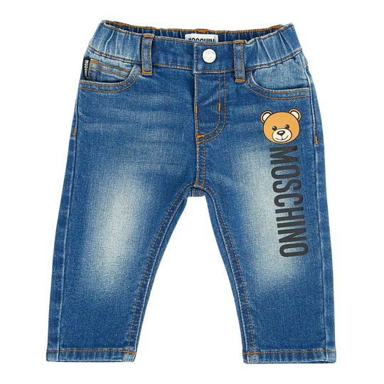 Moschino - Jeans - Blå - Pojke - Storlek: 68 Cm,74 Cm,86 Cm,92 Cm,98 Cm,80 CM