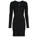 Kortklänningar Calvin Klein Jeans RIB MIXED MILANO LS DRESS