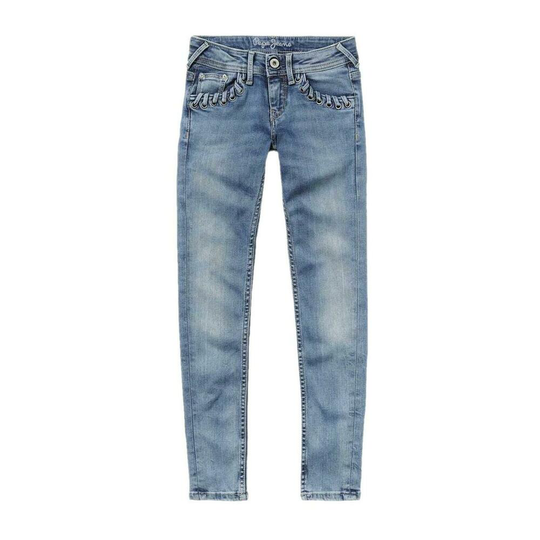 Pepe Jeans - Jeans - Blå - Flicka - Storlek: 176 Cm,128 CM