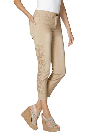 Jeans med spets AMY VERMONT Beige