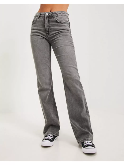 Gina Tricot Full length flare jeans Flare jeans Grey