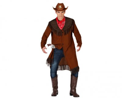 Maskeraddräkt vuxna (2 pcs) Cowboy (Storlek: M/L)