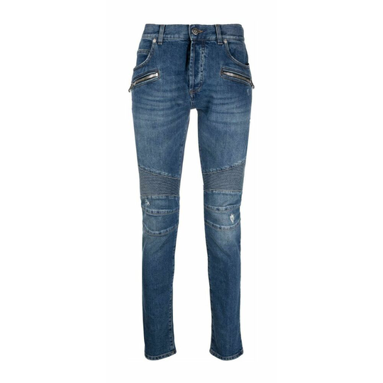 Balmain - Skinny Jeans - Blå - Herr - Storlek: W32,W36