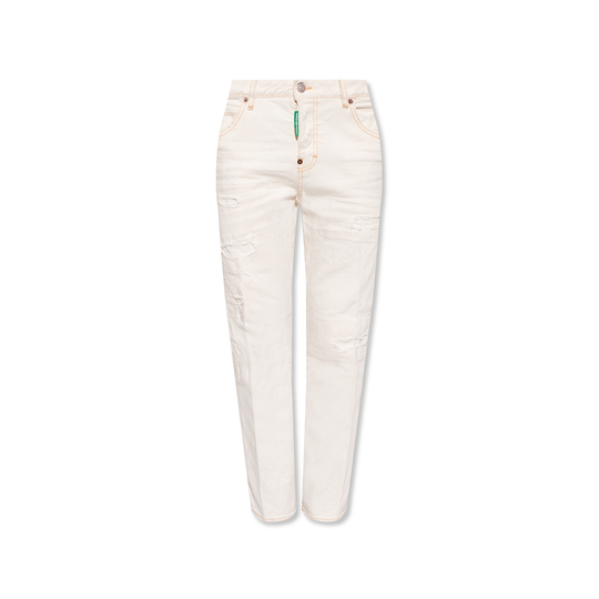 Dsquared2 - Skinny Jeans - Beige - Dam - Storlek: M,S,Xs,2Xs