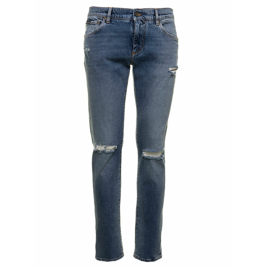 Dolce & Gabbana - Jeans - Blå - Herr - Storlek: Xl,L
