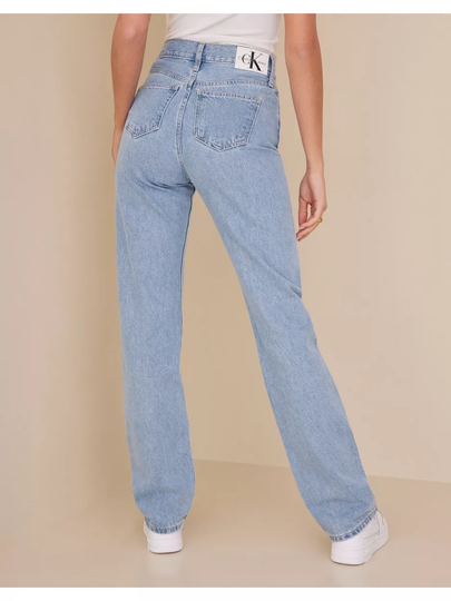 Calvin Klein Jeans High Rise Straight Straight jeans Blue