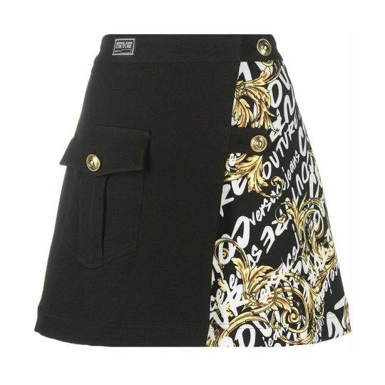 Versace Jeans Couture - Minikjolar - Svart - Dam - Storlek: S,Xs,2Xs