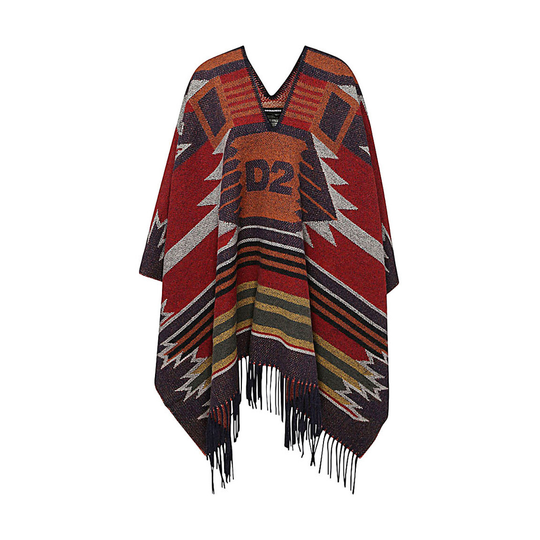 Dsquared2 - Capes och Ponchos - Röd - Dam - Storlek: ONE Size