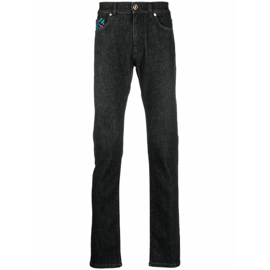 Versace - Jeans - Svart - Herr - Storlek: W34,W32,W33