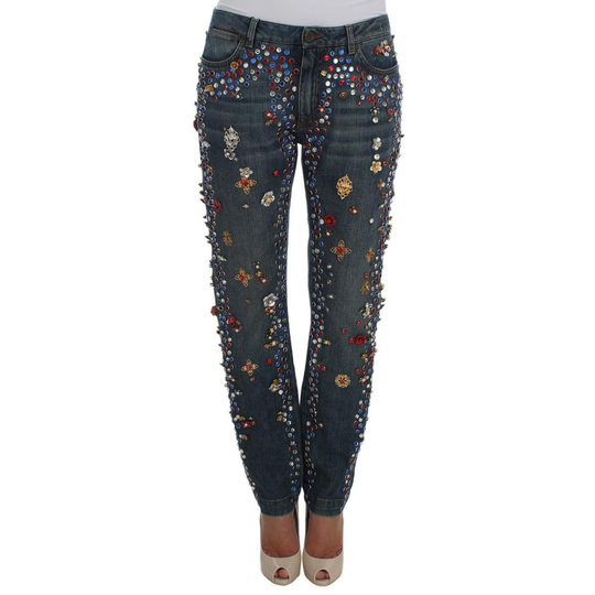 Dolce & Gabbana - Skinny Jeans - Blå - Dam - Storlek: L,Xs