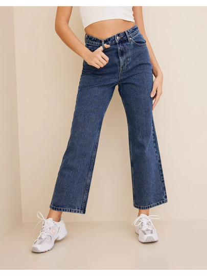 Vero Moda Vmkithy Hr Loose Str 7/8 Jeans VI31 Flare jeans Medium Blue Denim Normal Hem