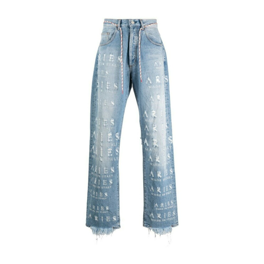 Aries - Baggy Jeans - Blå - Herr - Storlek: W33,W34,W32,W31,W29,W30