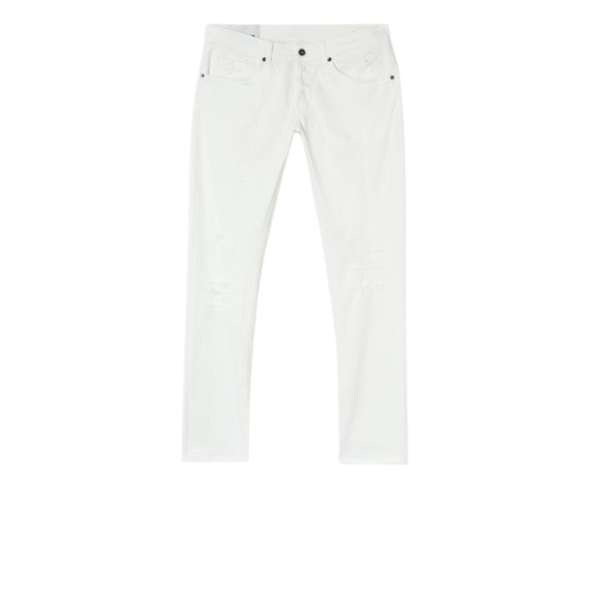 Dondup - Skinny Jeans - Vit - Herr - Storlek: W33,W34,W35,W36