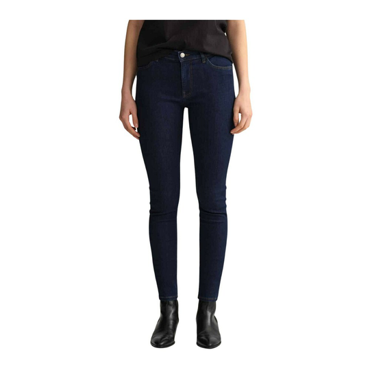 Gant - Skinny Jeans - Blå - Dam - Storlek: L,M