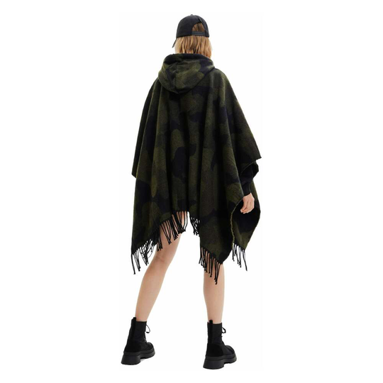 Desigual - Capes och Ponchos - Grön - Dam - Storlek: ONE Size