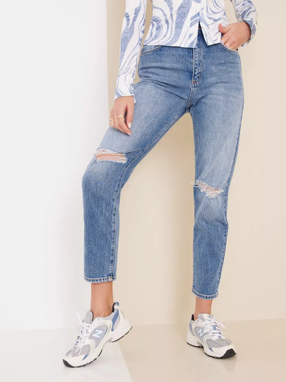 Abrand Jeans - High waisted jeans - Denim - A 94 High Slim Amelia Rip - Jeans